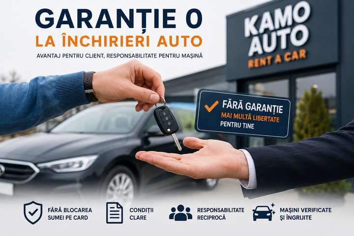 Garanție 0 închirieri auto Kamo Auto
